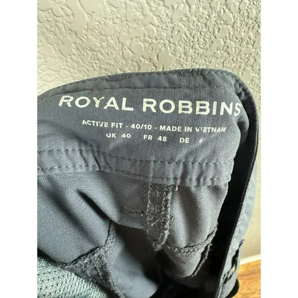Royal Robbins Men's Shorts Size 40 Gray Active Fit Outdoor Hiking Pockets Nylon - Picture 11 of 13
